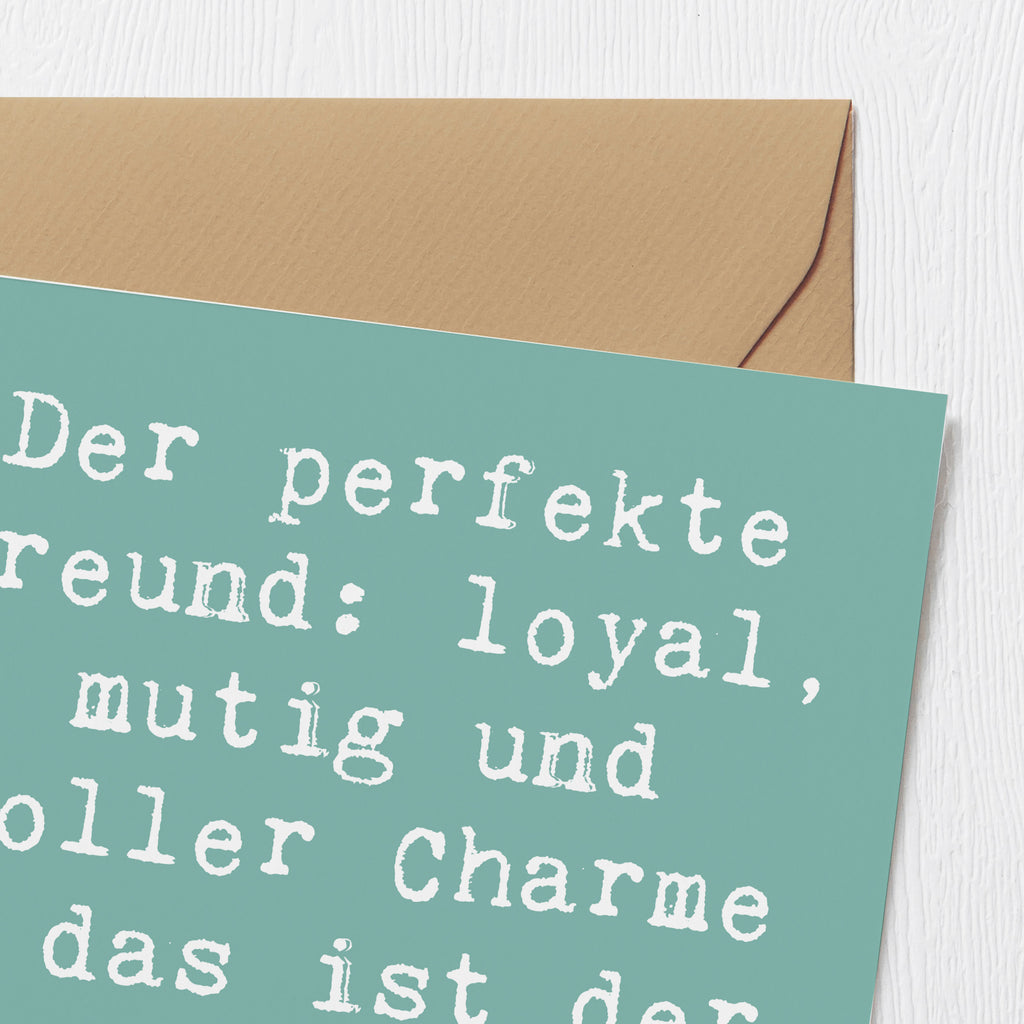 Deluxe Karte Spruch Border Terrier Freund Karte, Grußkarte, Klappkarte, Einladungskarte, Glückwunschkarte, Hochzeitskarte, Geburtstagskarte, Hochwertige Grußkarte, Hochwertige Klappkarte, Hund, Hunderasse, Rassehund, Hundebesitzer, Geschenk, Tierfreund, Schenken, Welpe