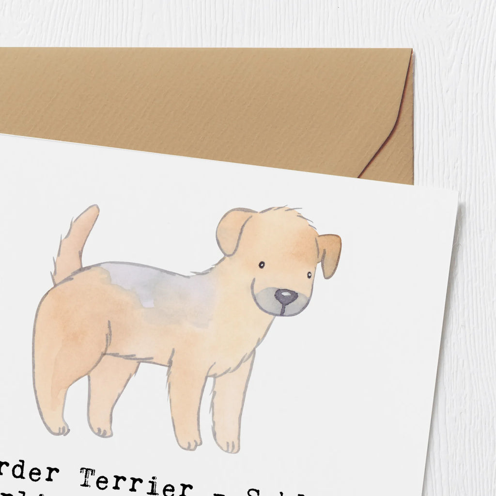 Deluxe Karte Border Terrier Abenteuer Karte, Grußkarte, Klappkarte, Einladungskarte, Glückwunschkarte, Hochzeitskarte, Geburtstagskarte, Hochwertige Grußkarte, Hochwertige Klappkarte, Hund, Hunderasse, Rassehund, Hundebesitzer, Geschenk, Tierfreund, Schenken, Welpe