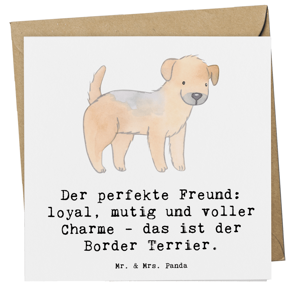 Deluxe Karte Border Terrier Freund Karte, Grußkarte, Klappkarte, Einladungskarte, Glückwunschkarte, Hochzeitskarte, Geburtstagskarte, Hochwertige Grußkarte, Hochwertige Klappkarte, Hund, Hunderasse, Rassehund, Hundebesitzer, Geschenk, Tierfreund, Schenken, Welpe