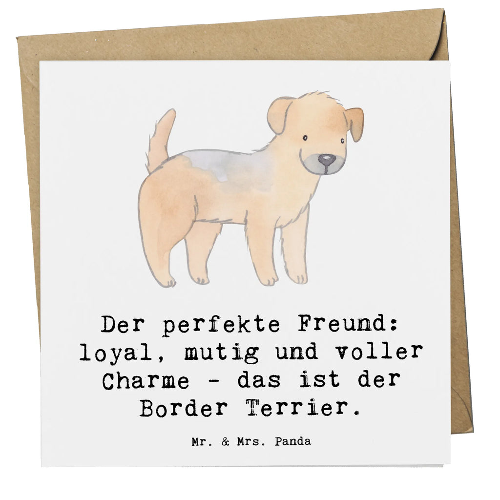 Deluxe Karte Border Terrier Freund Karte, Grußkarte, Klappkarte, Einladungskarte, Glückwunschkarte, Hochzeitskarte, Geburtstagskarte, Hochwertige Grußkarte, Hochwertige Klappkarte, Hund, Hunderasse, Rassehund, Hundebesitzer, Geschenk, Tierfreund, Schenken, Welpe