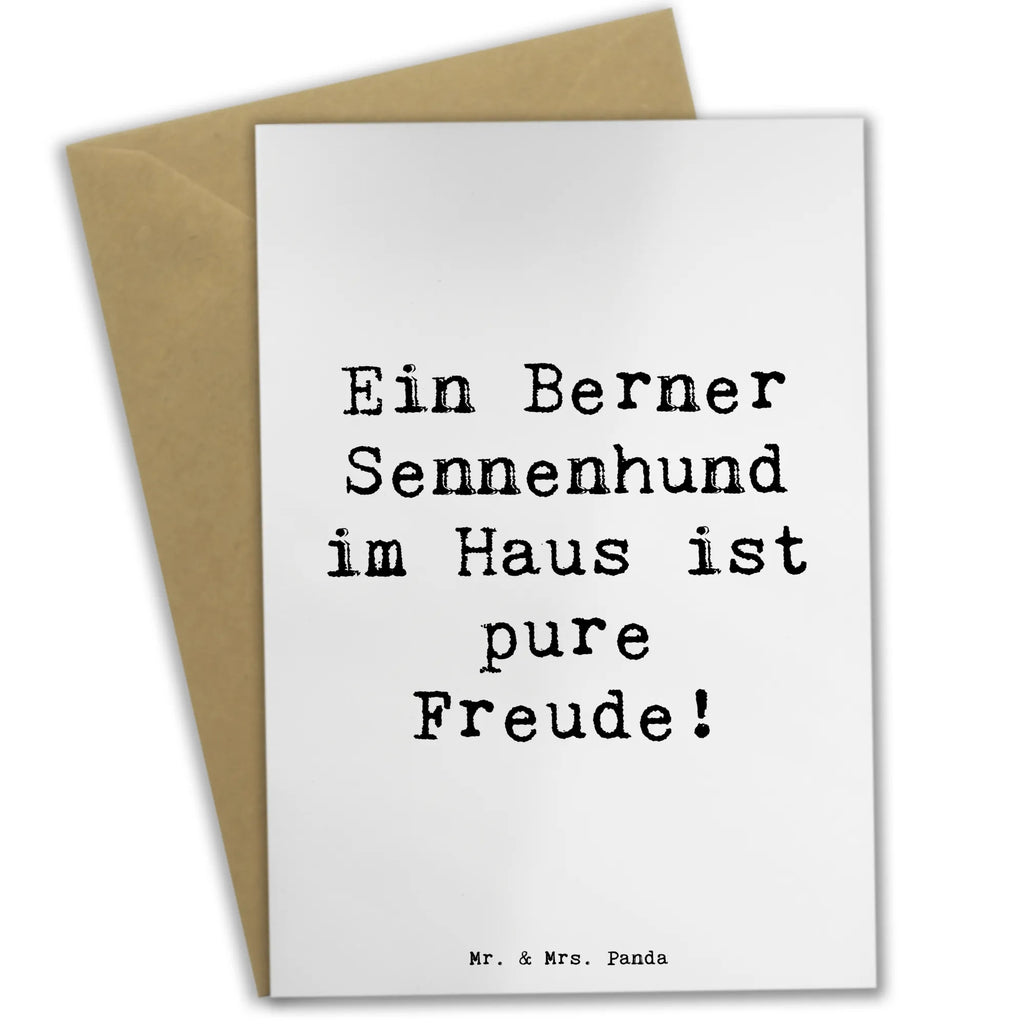 Grußkarte Spruch Berner Sennenhund Freude Grußkarte, Klappkarte, Einladungskarte, Glückwunschkarte, Hochzeitskarte, Geburtstagskarte, Karte, Ansichtskarten, Hund, Hunderasse, Rassehund, Hundebesitzer, Geschenk, Tierfreund, Schenken, Welpe