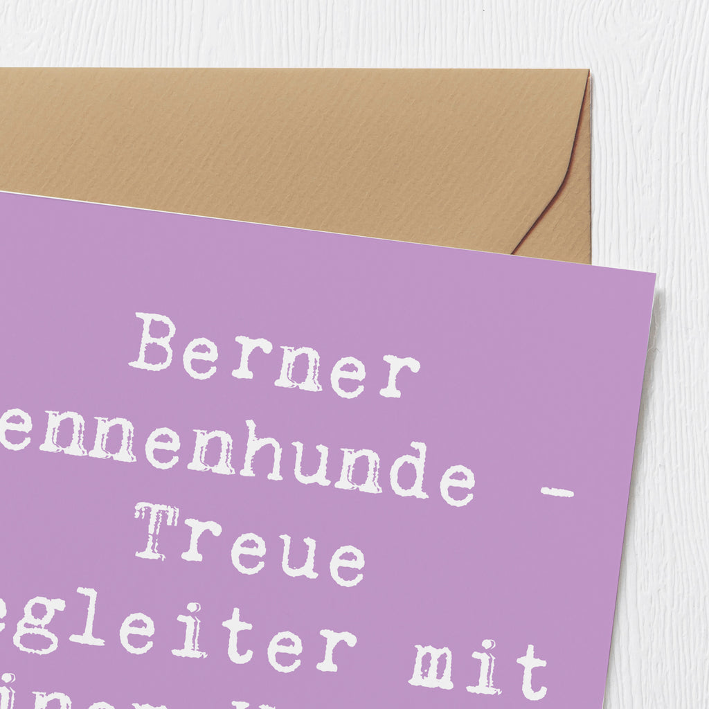 Deluxe Karte Spruch Berner Sennenhund Herz Karte, Grußkarte, Klappkarte, Einladungskarte, Glückwunschkarte, Hochzeitskarte, Geburtstagskarte, Hochwertige Grußkarte, Hochwertige Klappkarte, Hund, Hunderasse, Rassehund, Hundebesitzer, Geschenk, Tierfreund, Schenken, Welpe