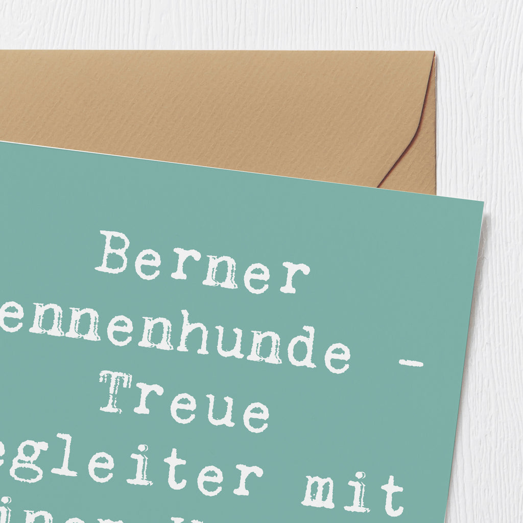 Deluxe Karte Spruch Berner Sennenhund Herz Karte, Grußkarte, Klappkarte, Einladungskarte, Glückwunschkarte, Hochzeitskarte, Geburtstagskarte, Hochwertige Grußkarte, Hochwertige Klappkarte, Hund, Hunderasse, Rassehund, Hundebesitzer, Geschenk, Tierfreund, Schenken, Welpe