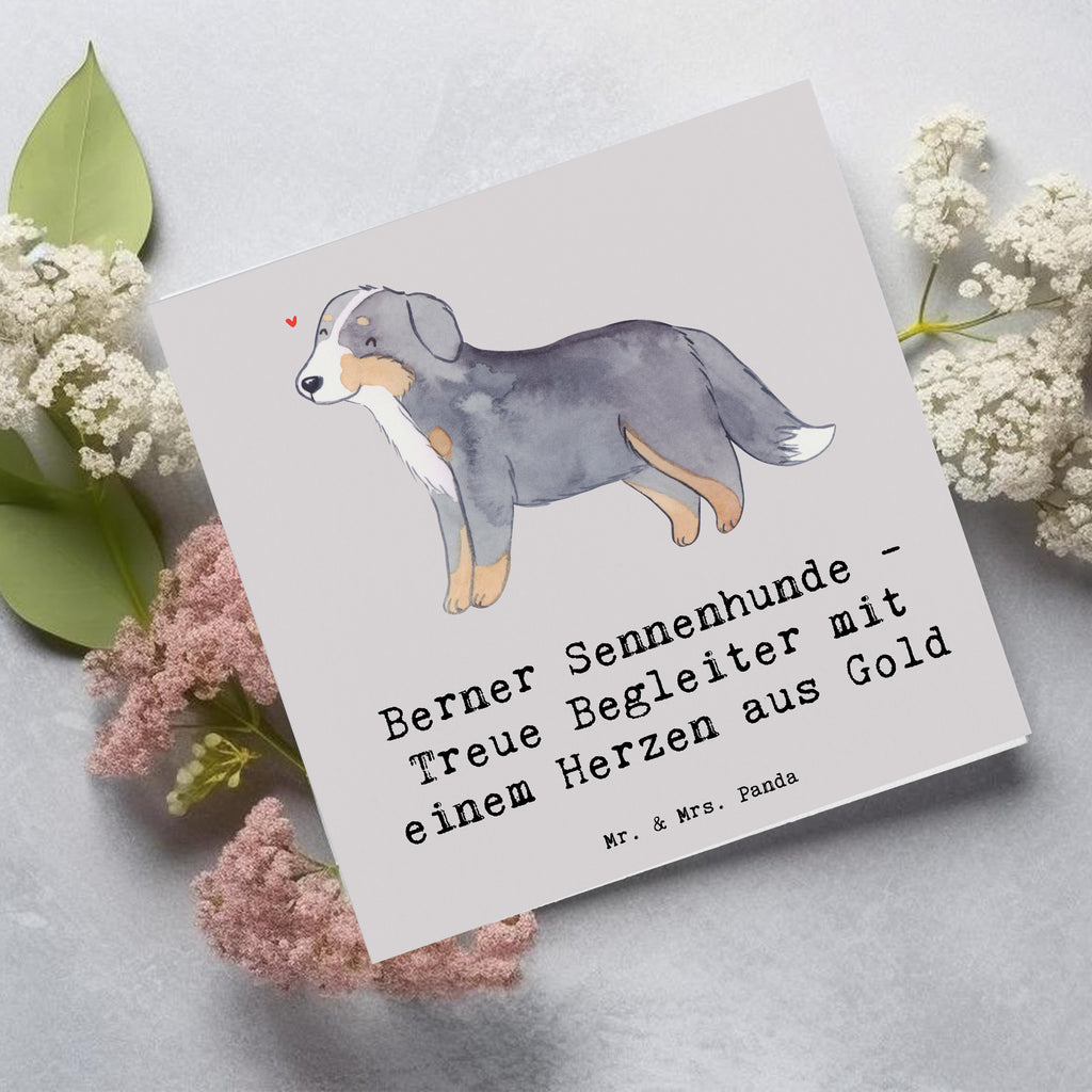 Deluxe Karte Berner Sennenhund Herz Karte, Grußkarte, Klappkarte, Einladungskarte, Glückwunschkarte, Hochzeitskarte, Geburtstagskarte, Hochwertige Grußkarte, Hochwertige Klappkarte, Hund, Hunderasse, Rassehund, Hundebesitzer, Geschenk, Tierfreund, Schenken, Welpe