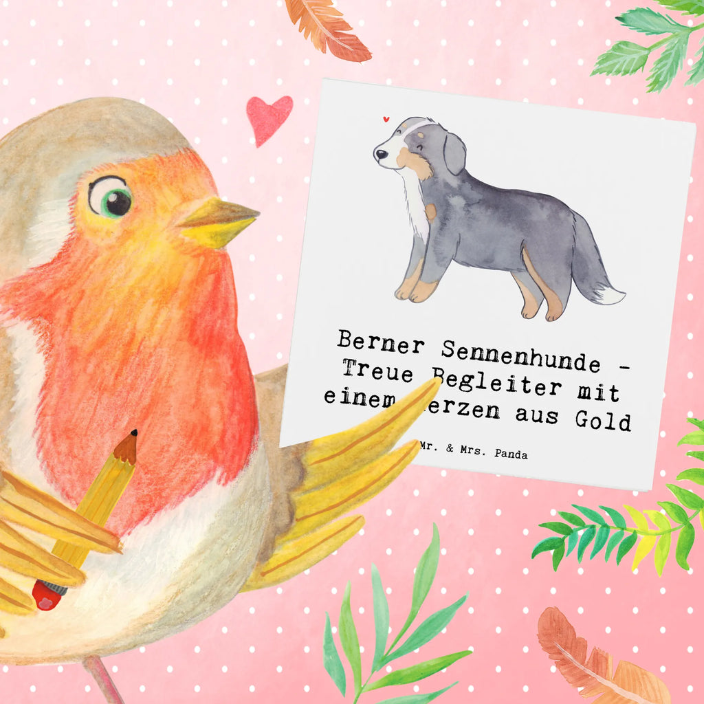 Deluxe Karte Berner Sennenhund Herz Karte, Grußkarte, Klappkarte, Einladungskarte, Glückwunschkarte, Hochzeitskarte, Geburtstagskarte, Hochwertige Grußkarte, Hochwertige Klappkarte, Hund, Hunderasse, Rassehund, Hundebesitzer, Geschenk, Tierfreund, Schenken, Welpe