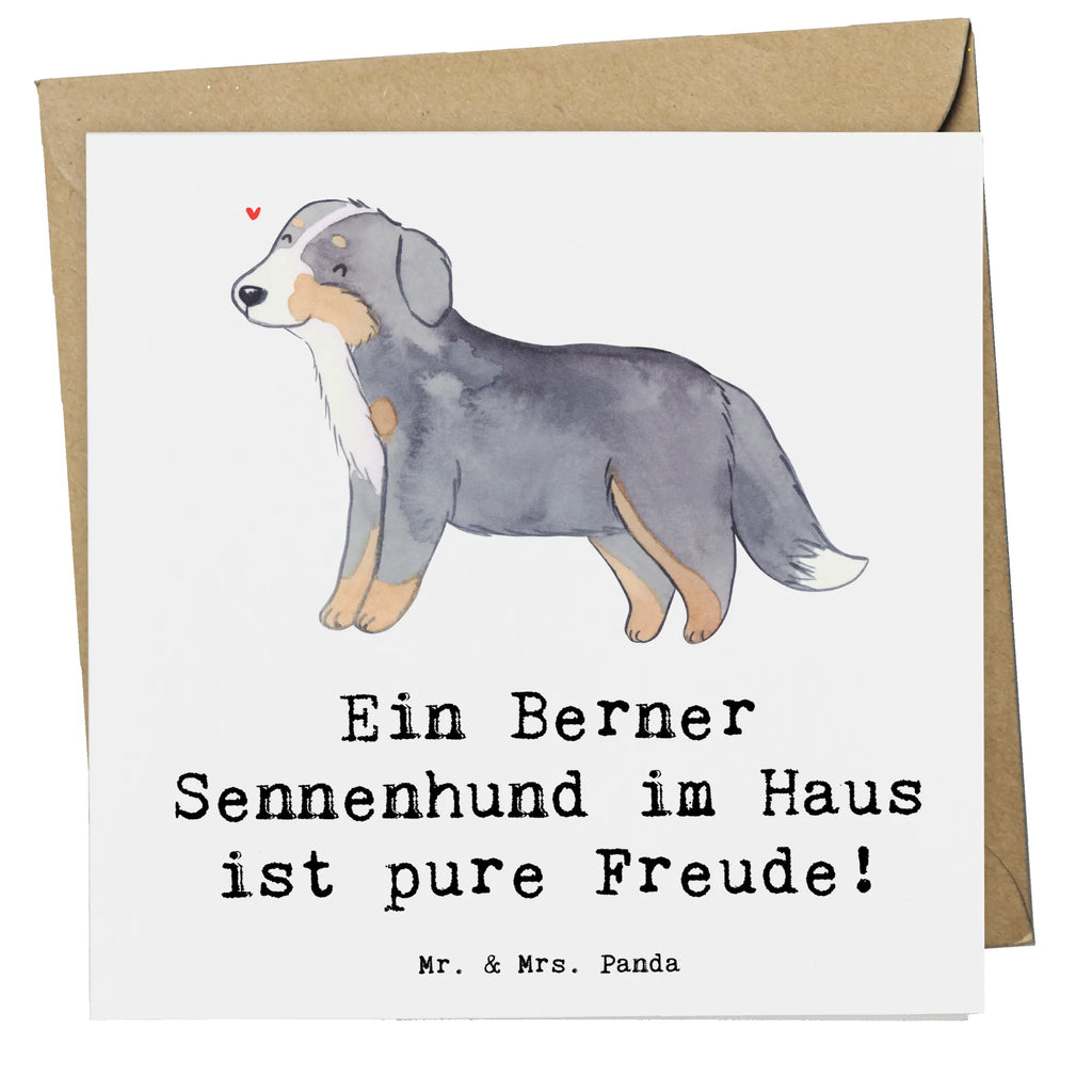 Deluxe Karte Berner Sennenhund Freude Karte, Grußkarte, Klappkarte, Einladungskarte, Glückwunschkarte, Hochzeitskarte, Geburtstagskarte, Hochwertige Grußkarte, Hochwertige Klappkarte, Hund, Hunderasse, Rassehund, Hundebesitzer, Geschenk, Tierfreund, Schenken, Welpe