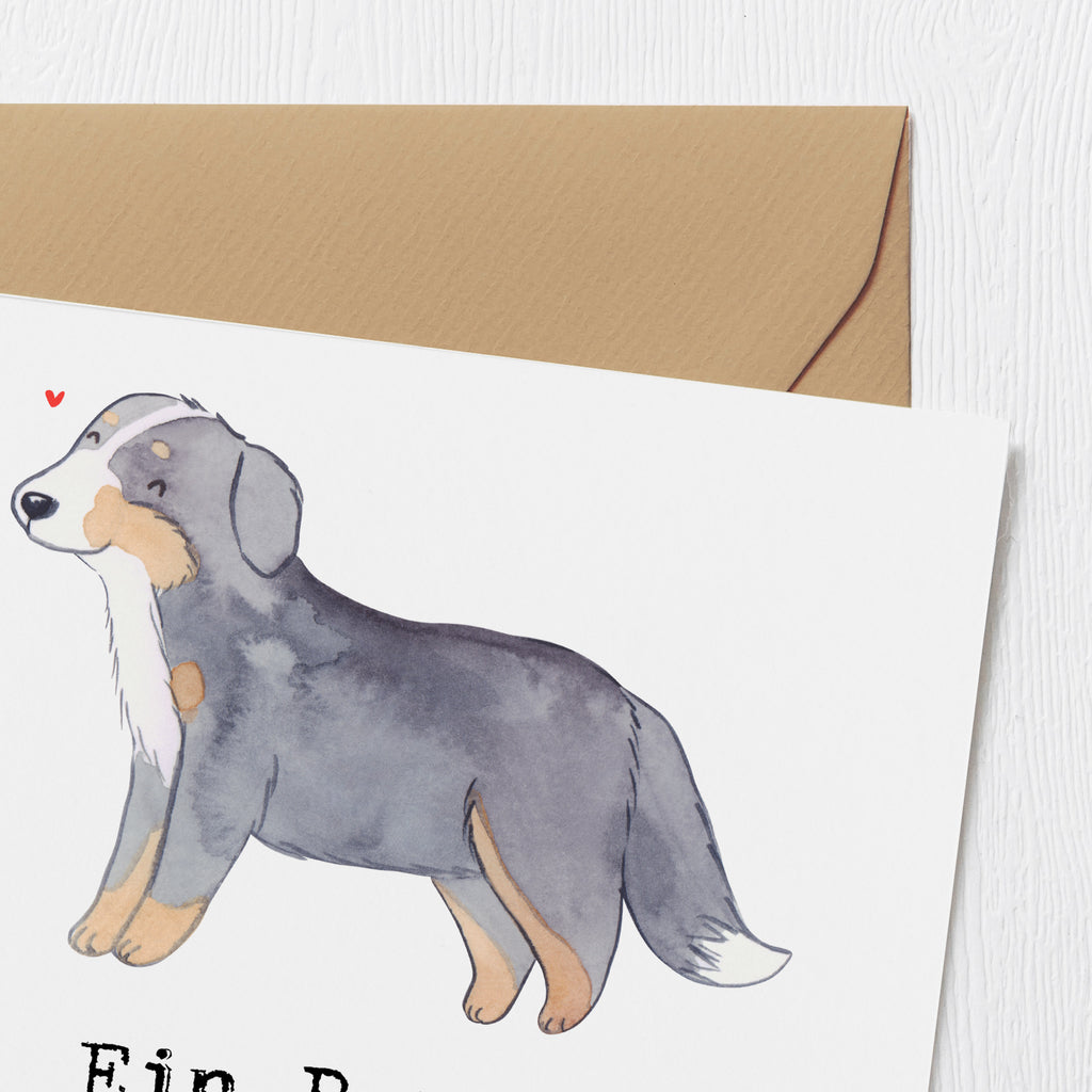 Deluxe Karte Berner Sennenhund Freude Karte, Grußkarte, Klappkarte, Einladungskarte, Glückwunschkarte, Hochzeitskarte, Geburtstagskarte, Hochwertige Grußkarte, Hochwertige Klappkarte, Hund, Hunderasse, Rassehund, Hundebesitzer, Geschenk, Tierfreund, Schenken, Welpe