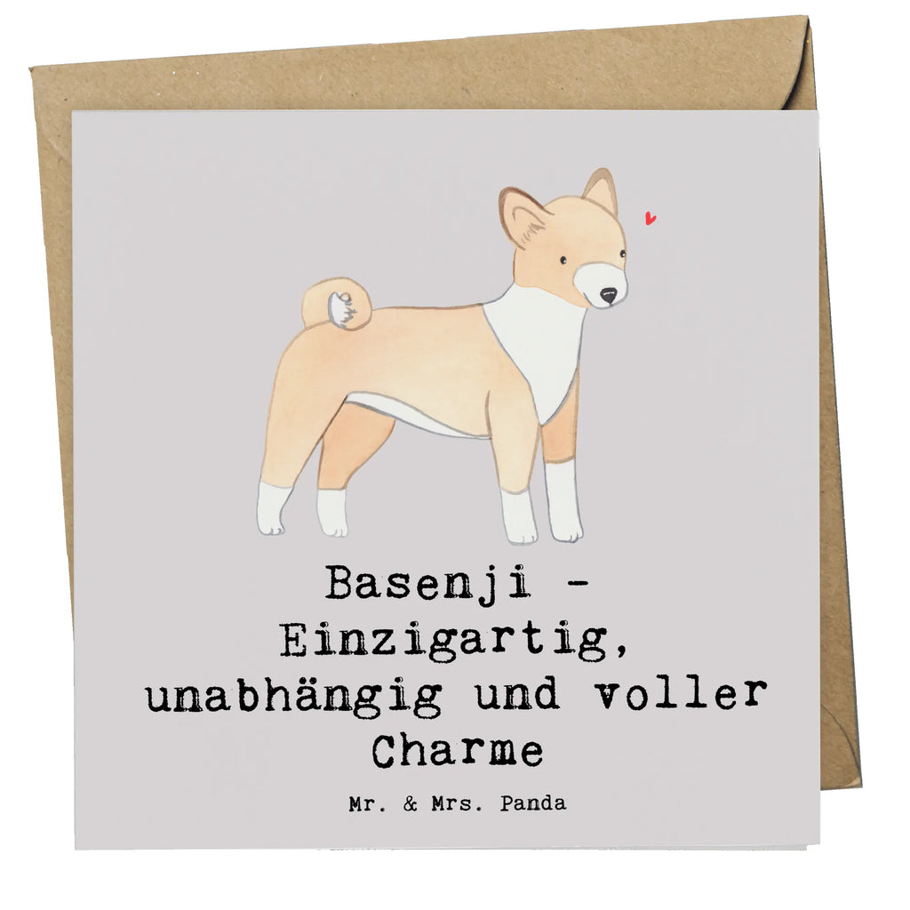 Deluxe Karte Basenji Charme Karte, Grußkarte, Klappkarte, Einladungskarte, Glückwunschkarte, Hochzeitskarte, Geburtstagskarte, Hochwertige Grußkarte, Hochwertige Klappkarte, Hund, Hunderasse, Rassehund, Hundebesitzer, Geschenk, Tierfreund, Schenken, Welpe