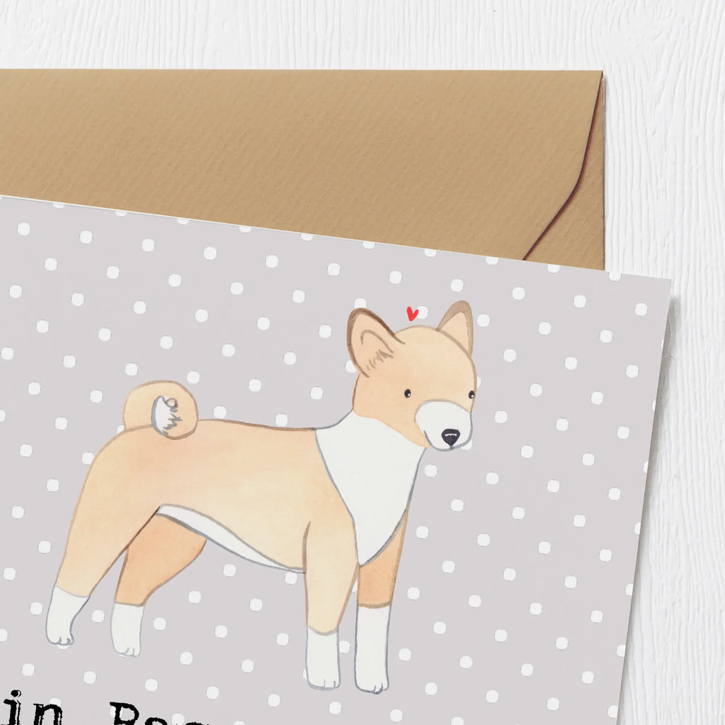 Deluxe Karte Basenji Freund Karte, Grußkarte, Klappkarte, Einladungskarte, Glückwunschkarte, Hochzeitskarte, Geburtstagskarte, Hochwertige Grußkarte, Hochwertige Klappkarte, Hund, Hunderasse, Rassehund, Hundebesitzer, Geschenk, Tierfreund, Schenken, Welpe