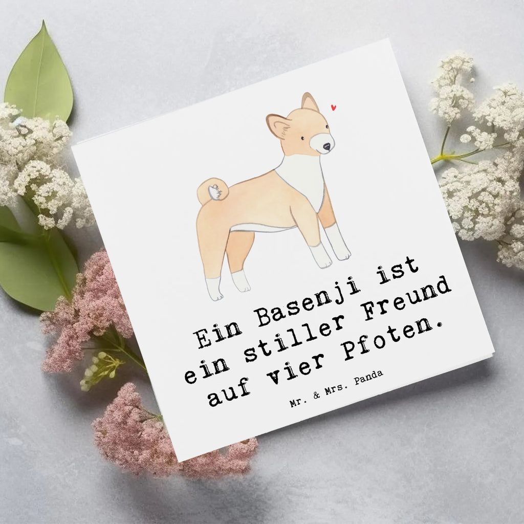 Deluxe Karte Basenji Freund Karte, Grußkarte, Klappkarte, Einladungskarte, Glückwunschkarte, Hochzeitskarte, Geburtstagskarte, Hochwertige Grußkarte, Hochwertige Klappkarte, Hund, Hunderasse, Rassehund, Hundebesitzer, Geschenk, Tierfreund, Schenken, Welpe