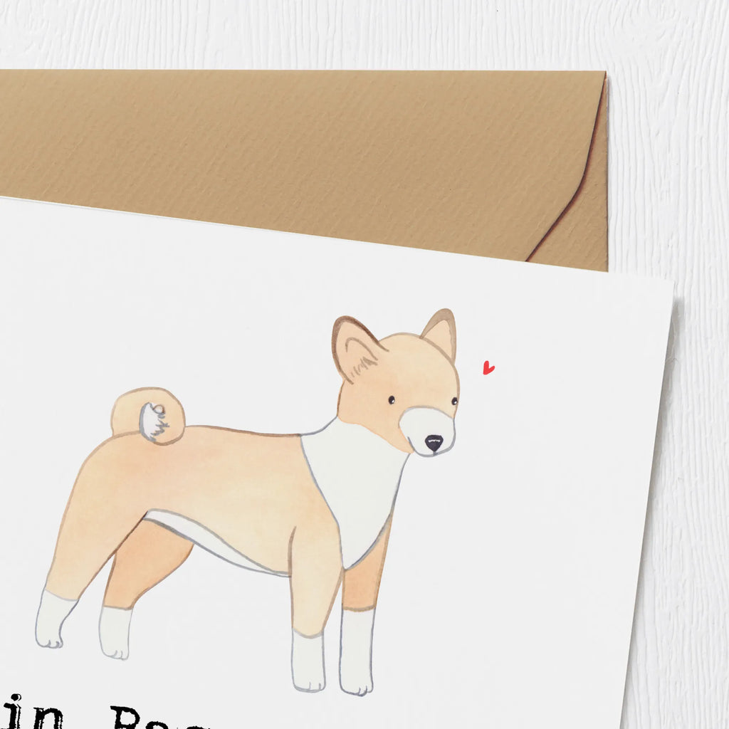 Deluxe Karte Basenji Freund Karte, Grußkarte, Klappkarte, Einladungskarte, Glückwunschkarte, Hochzeitskarte, Geburtstagskarte, Hochwertige Grußkarte, Hochwertige Klappkarte, Hund, Hunderasse, Rassehund, Hundebesitzer, Geschenk, Tierfreund, Schenken, Welpe