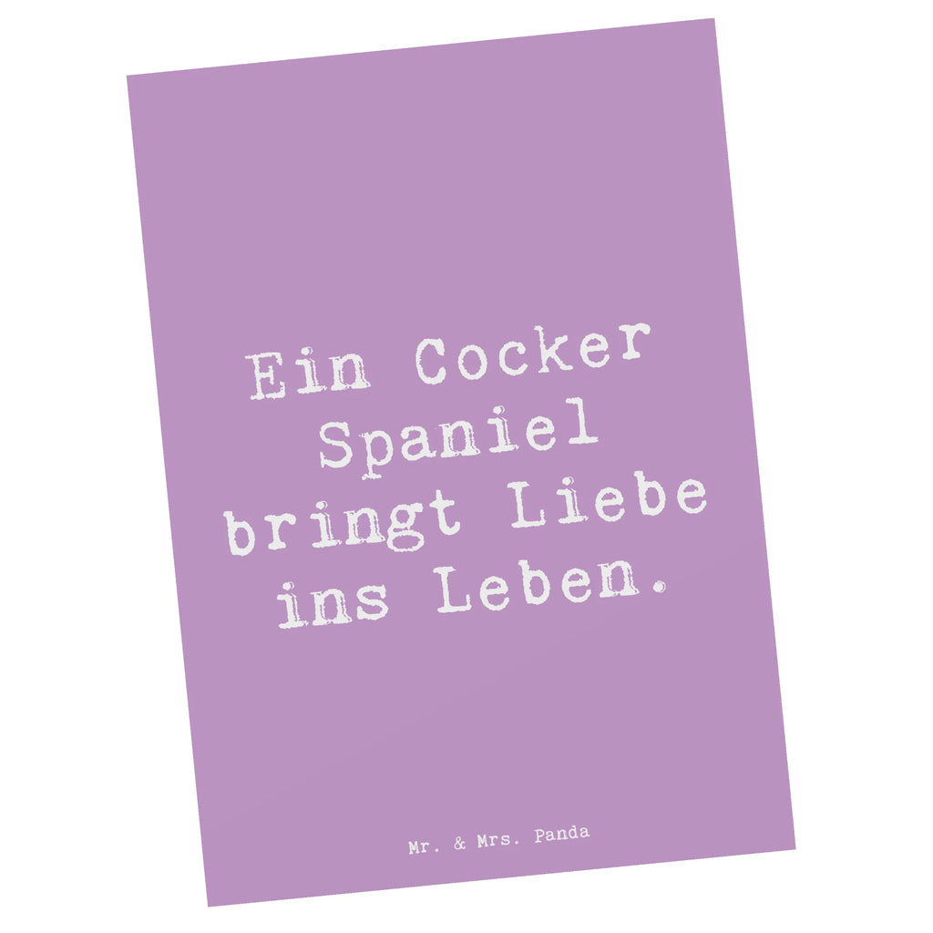 Postkarte Spruch Liebe Cocker Spaniel Postkarte, Karte, Geschenkkarte, Grußkarte, Einladung, Ansichtskarte, Geburtstagskarte, Einladungskarte, Dankeskarte, Ansichtskarten, Einladung Geburtstag, Einladungskarten Geburtstag, Hund, Hunderasse, Rassehund, Hundebesitzer, Geschenk, Tierfreund, Schenken, Welpe