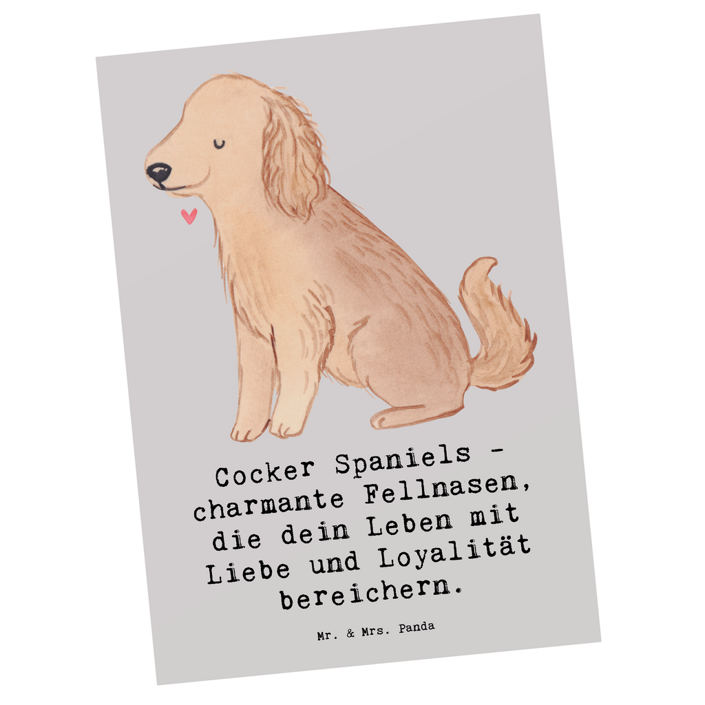 Postkarte Cocker Spaniel Liebe Postkarte, Karte, Geschenkkarte, Grußkarte, Einladung, Ansichtskarte, Geburtstagskarte, Einladungskarte, Dankeskarte, Ansichtskarten, Einladung Geburtstag, Einladungskarten Geburtstag, Hund, Hunderasse, Rassehund, Hundebesitzer, Geschenk, Tierfreund, Schenken, Welpe