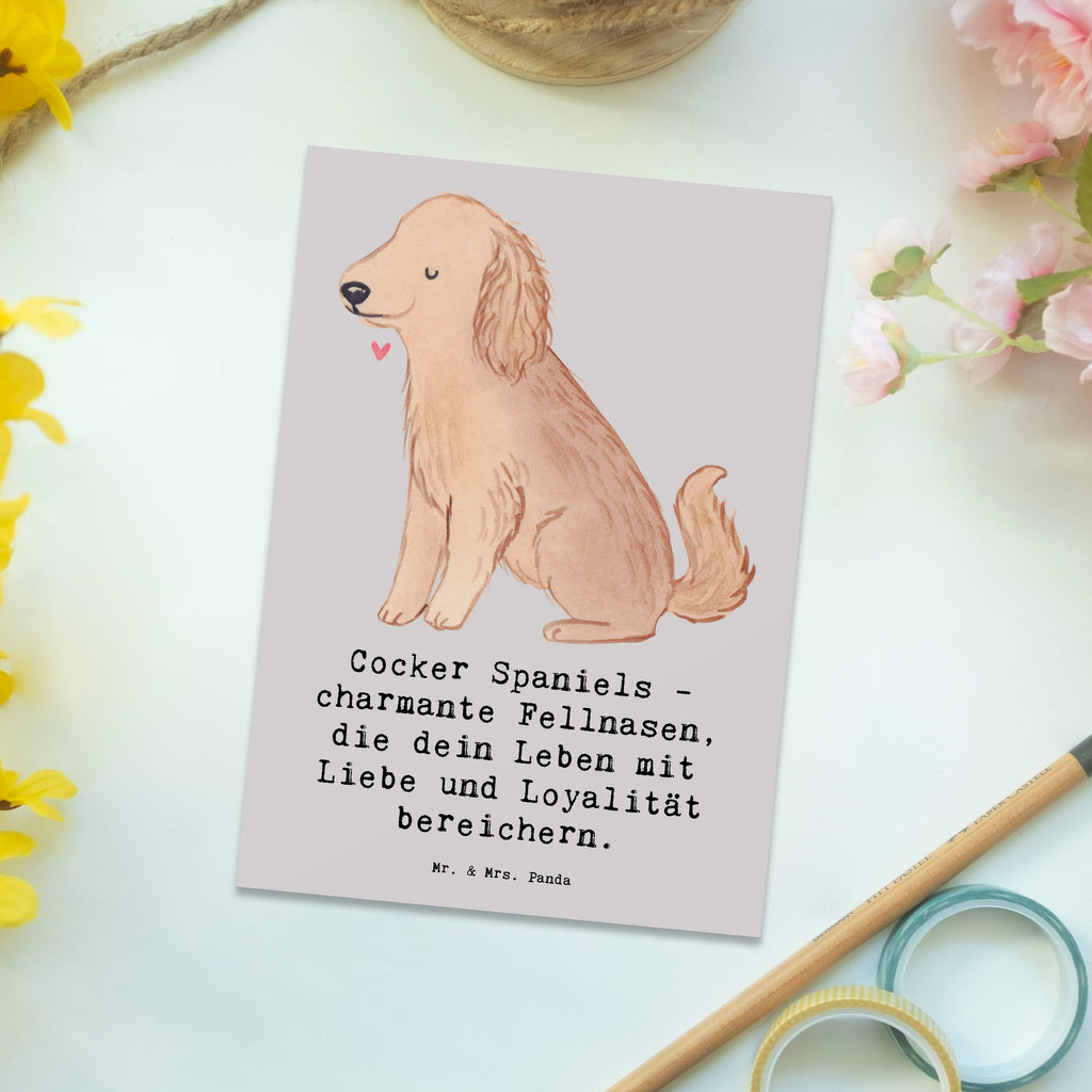 Postkarte Cocker Spaniel Liebe Postkarte, Karte, Geschenkkarte, Grußkarte, Einladung, Ansichtskarte, Geburtstagskarte, Einladungskarte, Dankeskarte, Ansichtskarten, Einladung Geburtstag, Einladungskarten Geburtstag, Hund, Hunderasse, Rassehund, Hundebesitzer, Geschenk, Tierfreund, Schenken, Welpe