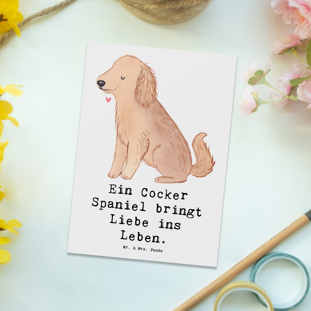 Postkarte Liebe Cocker Spaniel Postkarte, Karte, Geschenkkarte, Grußkarte, Einladung, Ansichtskarte, Geburtstagskarte, Einladungskarte, Dankeskarte, Ansichtskarten, Einladung Geburtstag, Einladungskarten Geburtstag, Hund, Hunderasse, Rassehund, Hundebesitzer, Geschenk, Tierfreund, Schenken, Welpe