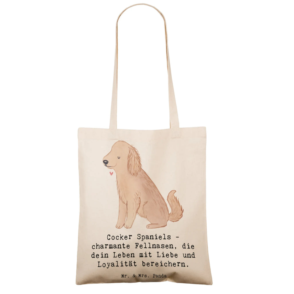 Tragetasche Cocker Spaniel Liebe Beuteltasche, Beutel, Einkaufstasche, Jutebeutel, Stoffbeutel, Tasche, Shopper, Umhängetasche, Strandtasche, Schultertasche, Stofftasche, Tragetasche, Badetasche, Jutetasche, Einkaufstüte, Laptoptasche, Hund, Hunderasse, Rassehund, Hundebesitzer, Geschenk, Tierfreund, Schenken, Welpe