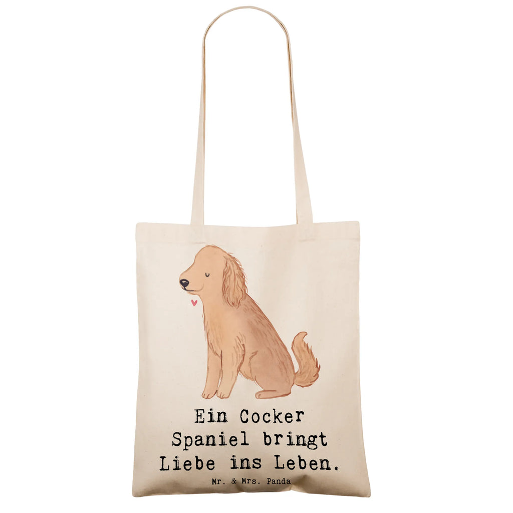 Tragetasche Liebe Cocker Spaniel Beuteltasche, Beutel, Einkaufstasche, Jutebeutel, Stoffbeutel, Tasche, Shopper, Umhängetasche, Strandtasche, Schultertasche, Stofftasche, Tragetasche, Badetasche, Jutetasche, Einkaufstüte, Laptoptasche, Hund, Hunderasse, Rassehund, Hundebesitzer, Geschenk, Tierfreund, Schenken, Welpe