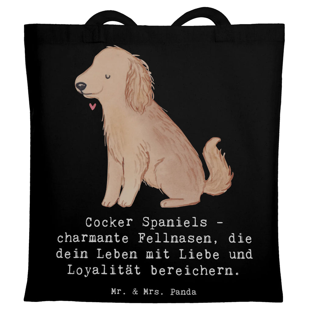 Tragetasche Cocker Spaniel Liebe Beuteltasche, Beutel, Einkaufstasche, Jutebeutel, Stoffbeutel, Tasche, Shopper, Umhängetasche, Strandtasche, Schultertasche, Stofftasche, Tragetasche, Badetasche, Jutetasche, Einkaufstüte, Laptoptasche, Hund, Hunderasse, Rassehund, Hundebesitzer, Geschenk, Tierfreund, Schenken, Welpe