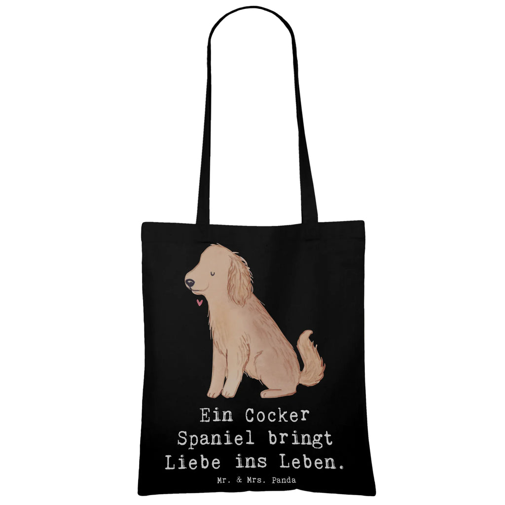 Tragetasche Liebe Cocker Spaniel Beuteltasche, Beutel, Einkaufstasche, Jutebeutel, Stoffbeutel, Tasche, Shopper, Umhängetasche, Strandtasche, Schultertasche, Stofftasche, Tragetasche, Badetasche, Jutetasche, Einkaufstüte, Laptoptasche, Hund, Hunderasse, Rassehund, Hundebesitzer, Geschenk, Tierfreund, Schenken, Welpe