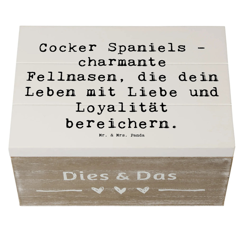 Holzkiste Spruch Cocker Spaniel Liebe Holzkiste, Kiste, Schatzkiste, Truhe, Schatulle, XXL, Erinnerungsbox, Erinnerungskiste, Dekokiste, Aufbewahrungsbox, Geschenkbox, Geschenkdose, Hund, Hunderasse, Rassehund, Hundebesitzer, Geschenk, Tierfreund, Schenken, Welpe