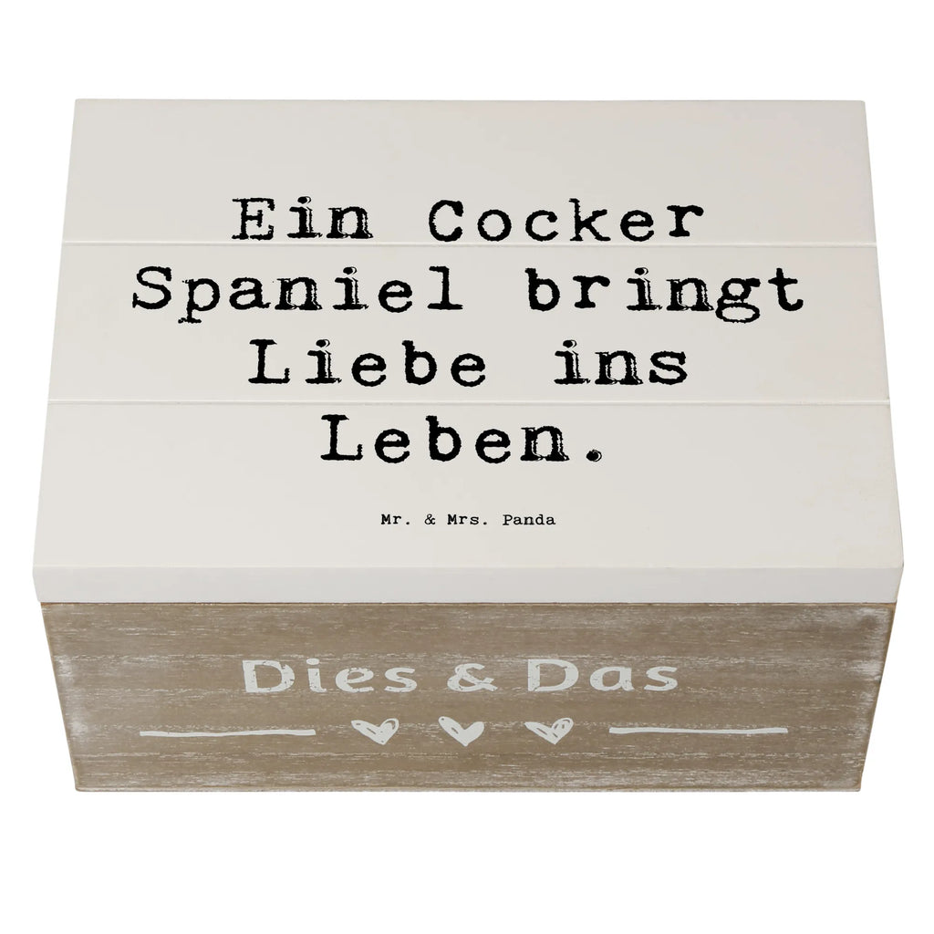 Holzkiste Spruch Liebe Cocker Spaniel Holzkiste, Kiste, Schatzkiste, Truhe, Schatulle, XXL, Erinnerungsbox, Erinnerungskiste, Dekokiste, Aufbewahrungsbox, Geschenkbox, Geschenkdose, Hund, Hunderasse, Rassehund, Hundebesitzer, Geschenk, Tierfreund, Schenken, Welpe