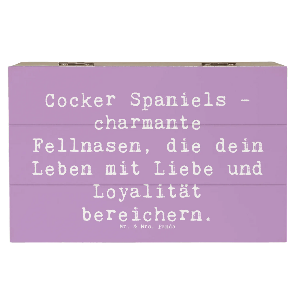 Holzkiste Spruch Cocker Spaniel Liebe Holzkiste, Kiste, Schatzkiste, Truhe, Schatulle, XXL, Erinnerungsbox, Erinnerungskiste, Dekokiste, Aufbewahrungsbox, Geschenkbox, Geschenkdose, Hund, Hunderasse, Rassehund, Hundebesitzer, Geschenk, Tierfreund, Schenken, Welpe