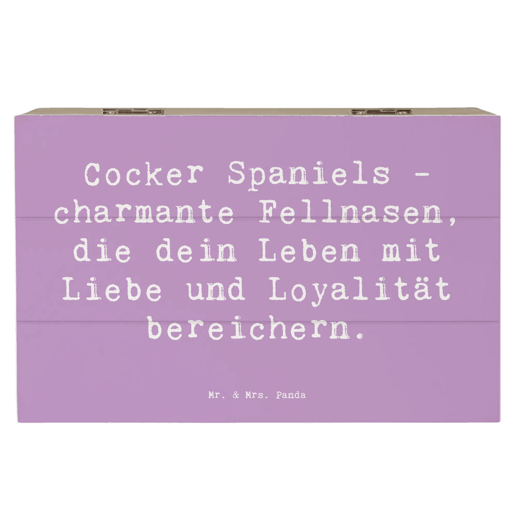 Holzkiste Spruch Cocker Spaniel Liebe Holzkiste, Kiste, Schatzkiste, Truhe, Schatulle, XXL, Erinnerungsbox, Erinnerungskiste, Dekokiste, Aufbewahrungsbox, Geschenkbox, Geschenkdose, Hund, Hunderasse, Rassehund, Hundebesitzer, Geschenk, Tierfreund, Schenken, Welpe