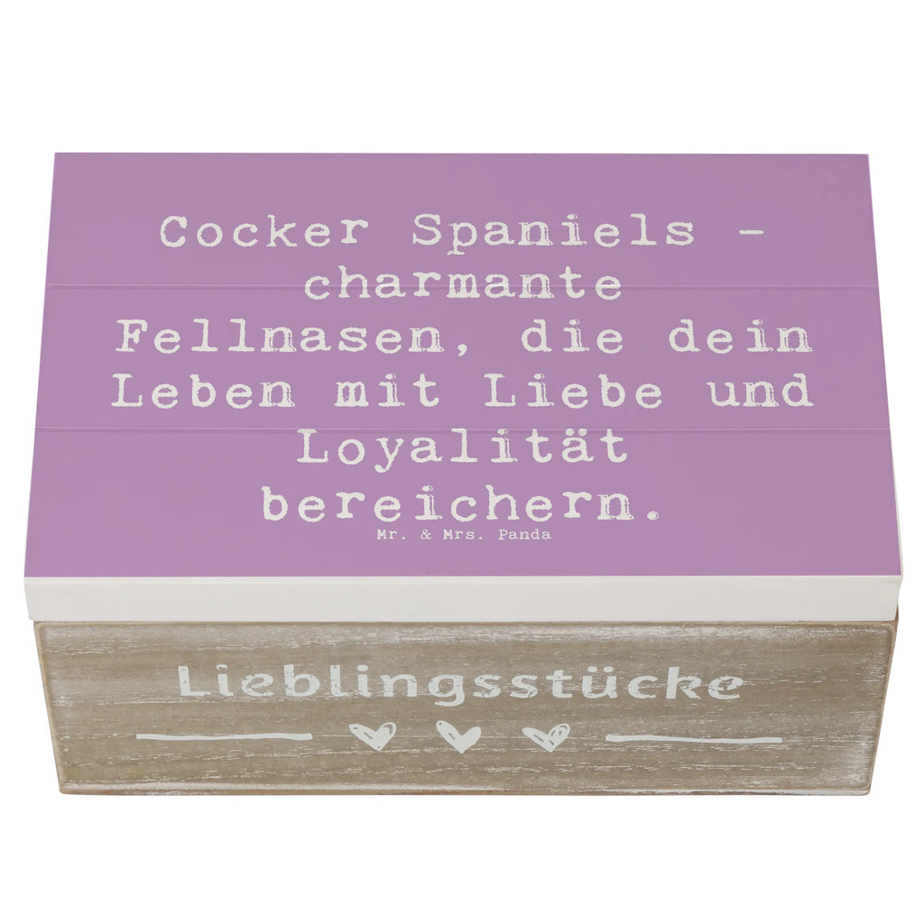 Holzkiste Spruch Cocker Spaniel Liebe Holzkiste, Kiste, Schatzkiste, Truhe, Schatulle, XXL, Erinnerungsbox, Erinnerungskiste, Dekokiste, Aufbewahrungsbox, Geschenkbox, Geschenkdose, Hund, Hunderasse, Rassehund, Hundebesitzer, Geschenk, Tierfreund, Schenken, Welpe