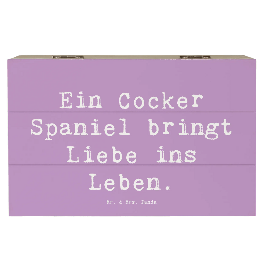 Holzkiste Spruch Liebe Cocker Spaniel Holzkiste, Kiste, Schatzkiste, Truhe, Schatulle, XXL, Erinnerungsbox, Erinnerungskiste, Dekokiste, Aufbewahrungsbox, Geschenkbox, Geschenkdose, Hund, Hunderasse, Rassehund, Hundebesitzer, Geschenk, Tierfreund, Schenken, Welpe