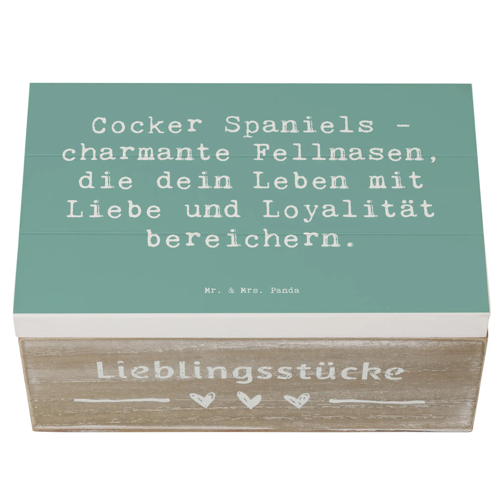 Holzkiste Spruch Cocker Spaniel Liebe Holzkiste, Kiste, Schatzkiste, Truhe, Schatulle, XXL, Erinnerungsbox, Erinnerungskiste, Dekokiste, Aufbewahrungsbox, Geschenkbox, Geschenkdose, Hund, Hunderasse, Rassehund, Hundebesitzer, Geschenk, Tierfreund, Schenken, Welpe