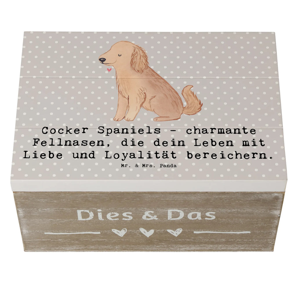 Holzkiste Cocker Spaniel Liebe Holzkiste, Kiste, Schatzkiste, Truhe, Schatulle, XXL, Erinnerungsbox, Erinnerungskiste, Dekokiste, Aufbewahrungsbox, Geschenkbox, Geschenkdose, Hund, Hunderasse, Rassehund, Hundebesitzer, Geschenk, Tierfreund, Schenken, Welpe