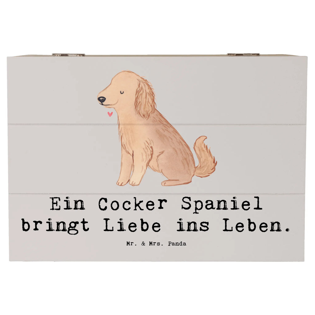 Holzkiste Liebe Cocker Spaniel Holzkiste, Kiste, Schatzkiste, Truhe, Schatulle, XXL, Erinnerungsbox, Erinnerungskiste, Dekokiste, Aufbewahrungsbox, Geschenkbox, Geschenkdose, Hund, Hunderasse, Rassehund, Hundebesitzer, Geschenk, Tierfreund, Schenken, Welpe