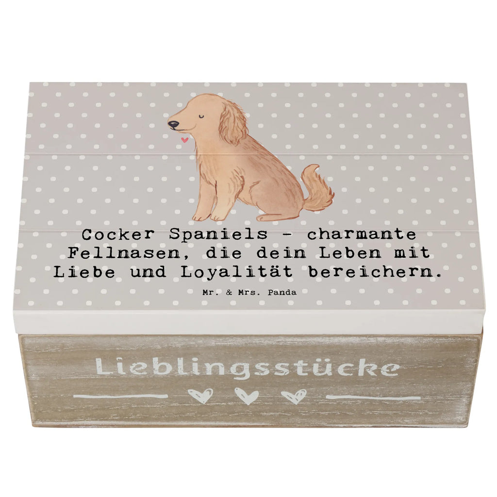 Holzkiste Cocker Spaniel Liebe Holzkiste, Kiste, Schatzkiste, Truhe, Schatulle, XXL, Erinnerungsbox, Erinnerungskiste, Dekokiste, Aufbewahrungsbox, Geschenkbox, Geschenkdose, Hund, Hunderasse, Rassehund, Hundebesitzer, Geschenk, Tierfreund, Schenken, Welpe