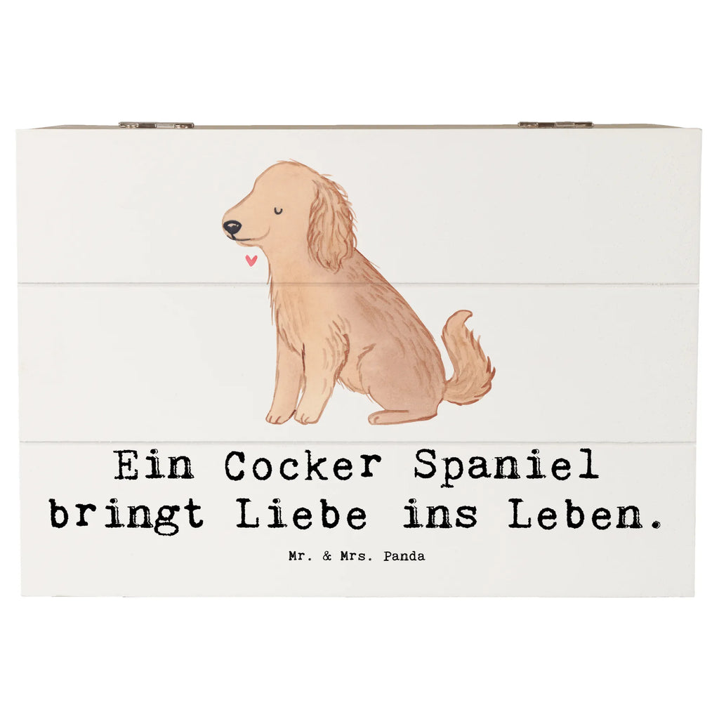 Holzkiste Liebe Cocker Spaniel Holzkiste, Kiste, Schatzkiste, Truhe, Schatulle, XXL, Erinnerungsbox, Erinnerungskiste, Dekokiste, Aufbewahrungsbox, Geschenkbox, Geschenkdose, Hund, Hunderasse, Rassehund, Hundebesitzer, Geschenk, Tierfreund, Schenken, Welpe