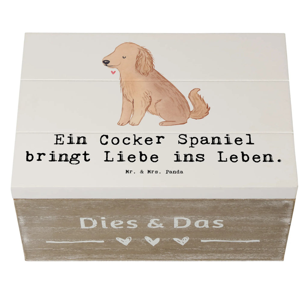 Holzkiste Liebe Cocker Spaniel Holzkiste, Kiste, Schatzkiste, Truhe, Schatulle, XXL, Erinnerungsbox, Erinnerungskiste, Dekokiste, Aufbewahrungsbox, Geschenkbox, Geschenkdose, Hund, Hunderasse, Rassehund, Hundebesitzer, Geschenk, Tierfreund, Schenken, Welpe