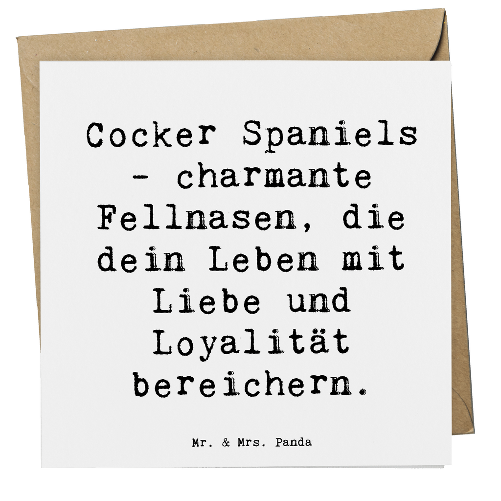 Deluxe Karte Spruch Cocker Spaniel Liebe Karte, Grußkarte, Klappkarte, Einladungskarte, Glückwunschkarte, Hochzeitskarte, Geburtstagskarte, Hochwertige Grußkarte, Hochwertige Klappkarte, Hund, Hunderasse, Rassehund, Hundebesitzer, Geschenk, Tierfreund, Schenken, Welpe