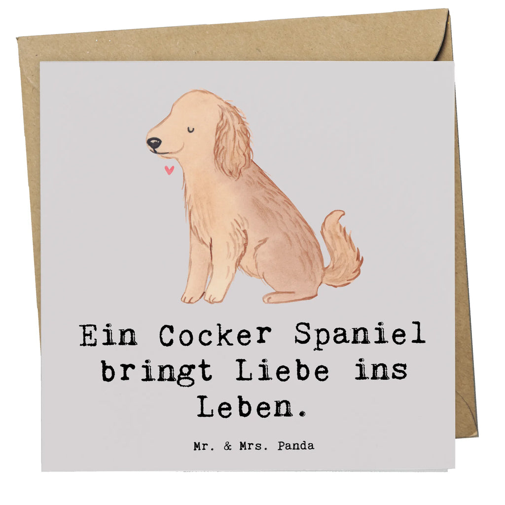 Deluxe Karte Liebe Cocker Spaniel Karte, Grußkarte, Klappkarte, Einladungskarte, Glückwunschkarte, Hochzeitskarte, Geburtstagskarte, Hochwertige Grußkarte, Hochwertige Klappkarte, Hund, Hunderasse, Rassehund, Hundebesitzer, Geschenk, Tierfreund, Schenken, Welpe