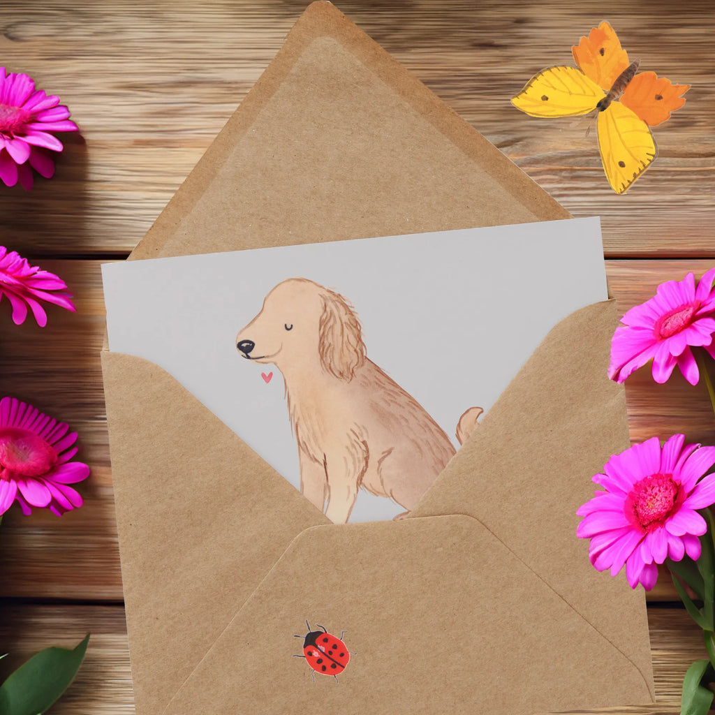 Deluxe Karte Liebe Cocker Spaniel Karte, Grußkarte, Klappkarte, Einladungskarte, Glückwunschkarte, Hochzeitskarte, Geburtstagskarte, Hochwertige Grußkarte, Hochwertige Klappkarte, Hund, Hunderasse, Rassehund, Hundebesitzer, Geschenk, Tierfreund, Schenken, Welpe