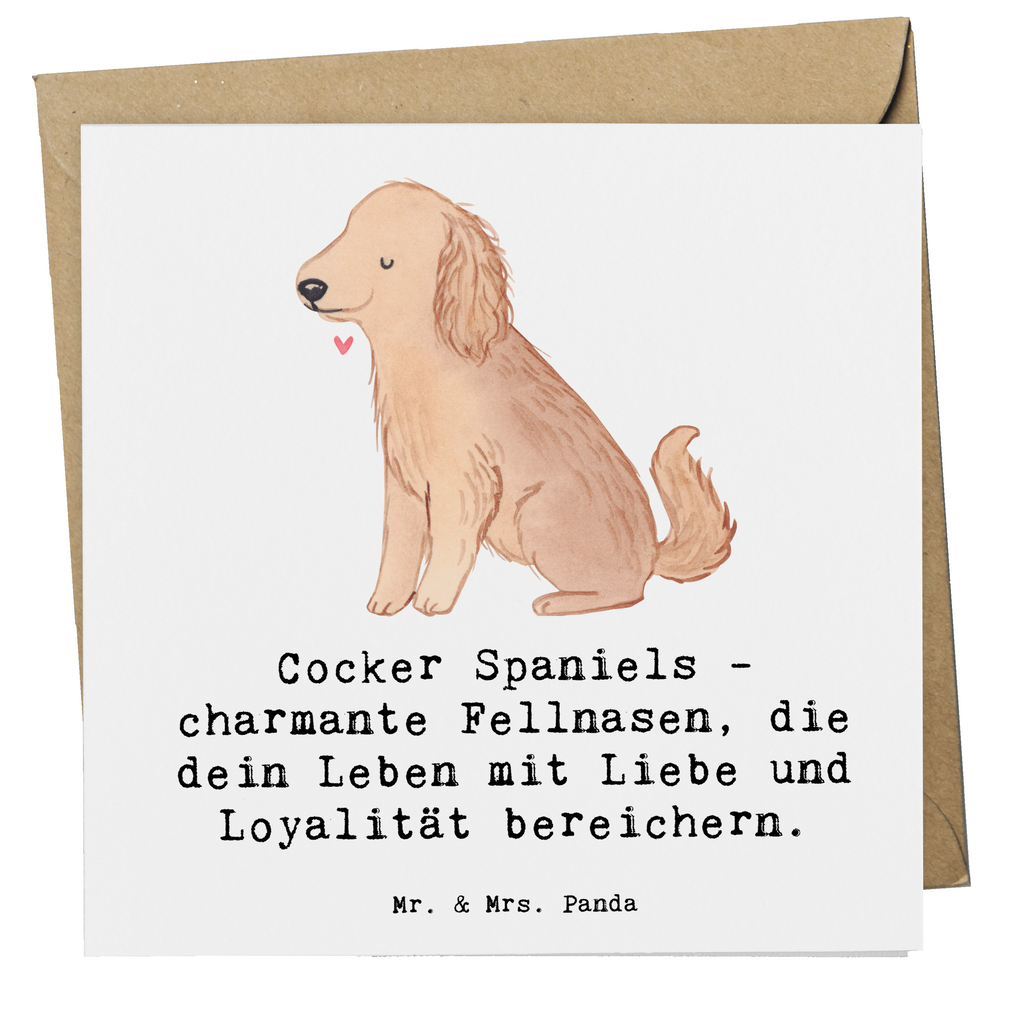 Deluxe Karte Cocker Spaniel Liebe Karte, Grußkarte, Klappkarte, Einladungskarte, Glückwunschkarte, Hochzeitskarte, Geburtstagskarte, Hochwertige Grußkarte, Hochwertige Klappkarte, Hund, Hunderasse, Rassehund, Hundebesitzer, Geschenk, Tierfreund, Schenken, Welpe