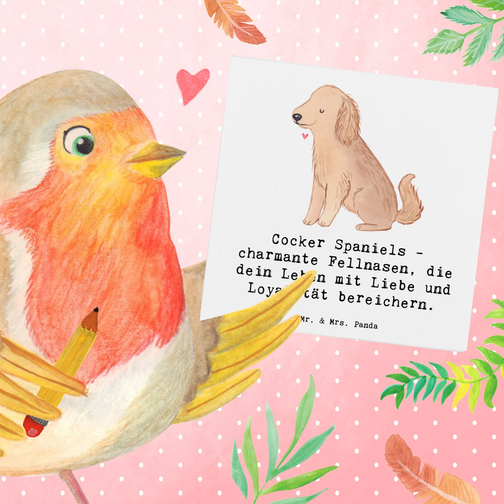 Deluxe Karte Cocker Spaniel Liebe Karte, Grußkarte, Klappkarte, Einladungskarte, Glückwunschkarte, Hochzeitskarte, Geburtstagskarte, Hochwertige Grußkarte, Hochwertige Klappkarte, Hund, Hunderasse, Rassehund, Hundebesitzer, Geschenk, Tierfreund, Schenken, Welpe