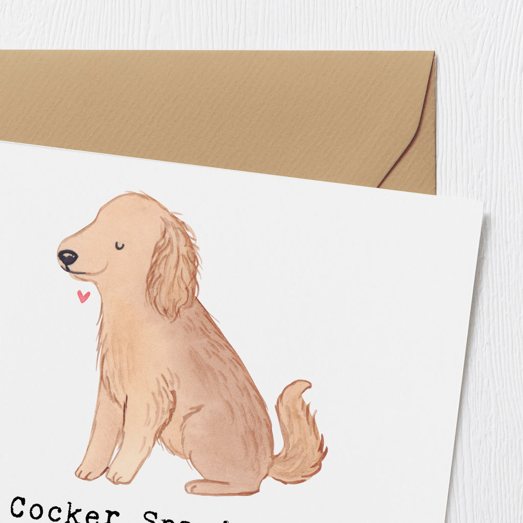 Deluxe Karte Cocker Spaniel Liebe Karte, Grußkarte, Klappkarte, Einladungskarte, Glückwunschkarte, Hochzeitskarte, Geburtstagskarte, Hochwertige Grußkarte, Hochwertige Klappkarte, Hund, Hunderasse, Rassehund, Hundebesitzer, Geschenk, Tierfreund, Schenken, Welpe