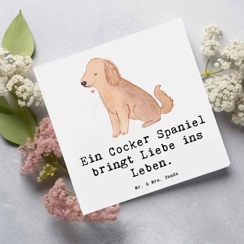 Deluxe Karte Liebe Cocker Spaniel Karte, Grußkarte, Klappkarte, Einladungskarte, Glückwunschkarte, Hochzeitskarte, Geburtstagskarte, Hochwertige Grußkarte, Hochwertige Klappkarte, Hund, Hunderasse, Rassehund, Hundebesitzer, Geschenk, Tierfreund, Schenken, Welpe