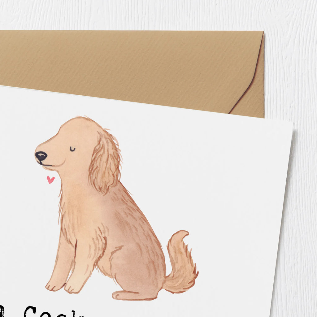 Deluxe Karte Liebe Cocker Spaniel Karte, Grußkarte, Klappkarte, Einladungskarte, Glückwunschkarte, Hochzeitskarte, Geburtstagskarte, Hochwertige Grußkarte, Hochwertige Klappkarte, Hund, Hunderasse, Rassehund, Hundebesitzer, Geschenk, Tierfreund, Schenken, Welpe