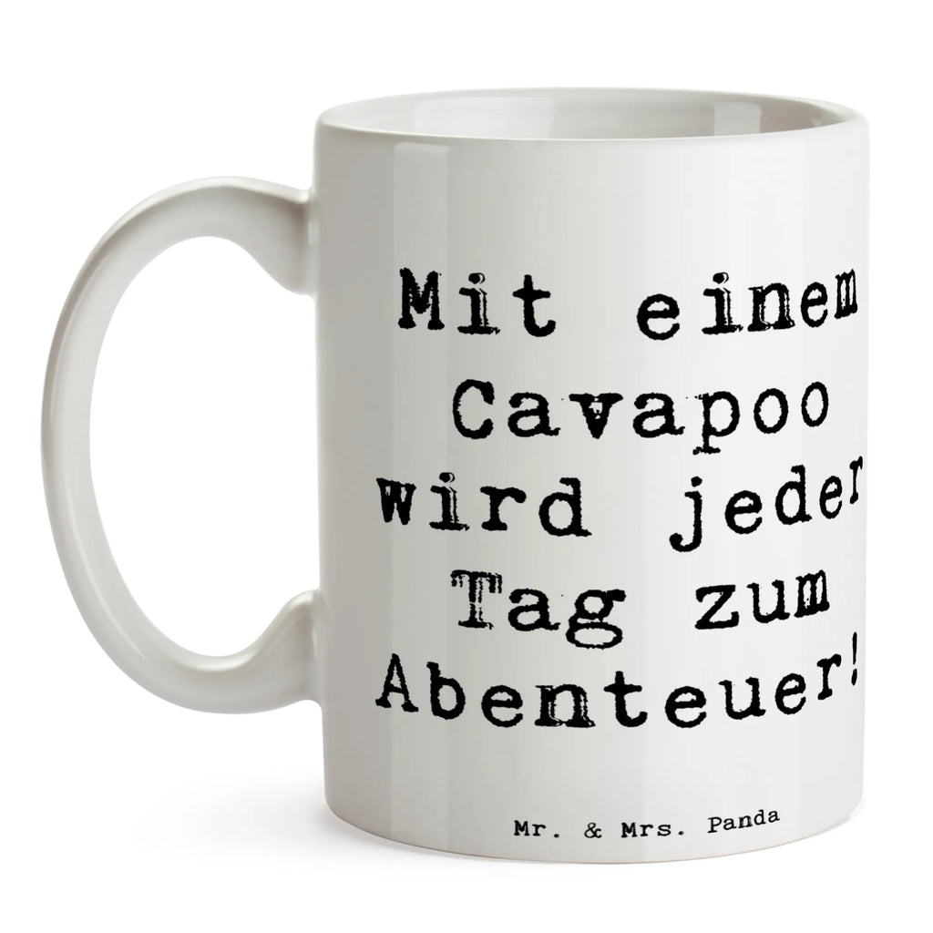 Tasse Spruch Cavapoo Abenteuer Tasse, Kaffeetasse, Teetasse, Becher, Kaffeebecher, Teebecher, Keramiktasse, Porzellantasse, Büro Tasse, Geschenk Tasse, Tasse Sprüche, Tasse Motive, Kaffeetassen, Tasse bedrucken, Designer Tasse, Cappuccino Tassen, Schöne Teetassen, Hund, Hunderasse, Rassehund, Hundebesitzer, Geschenk, Tierfreund, Schenken, Welpe