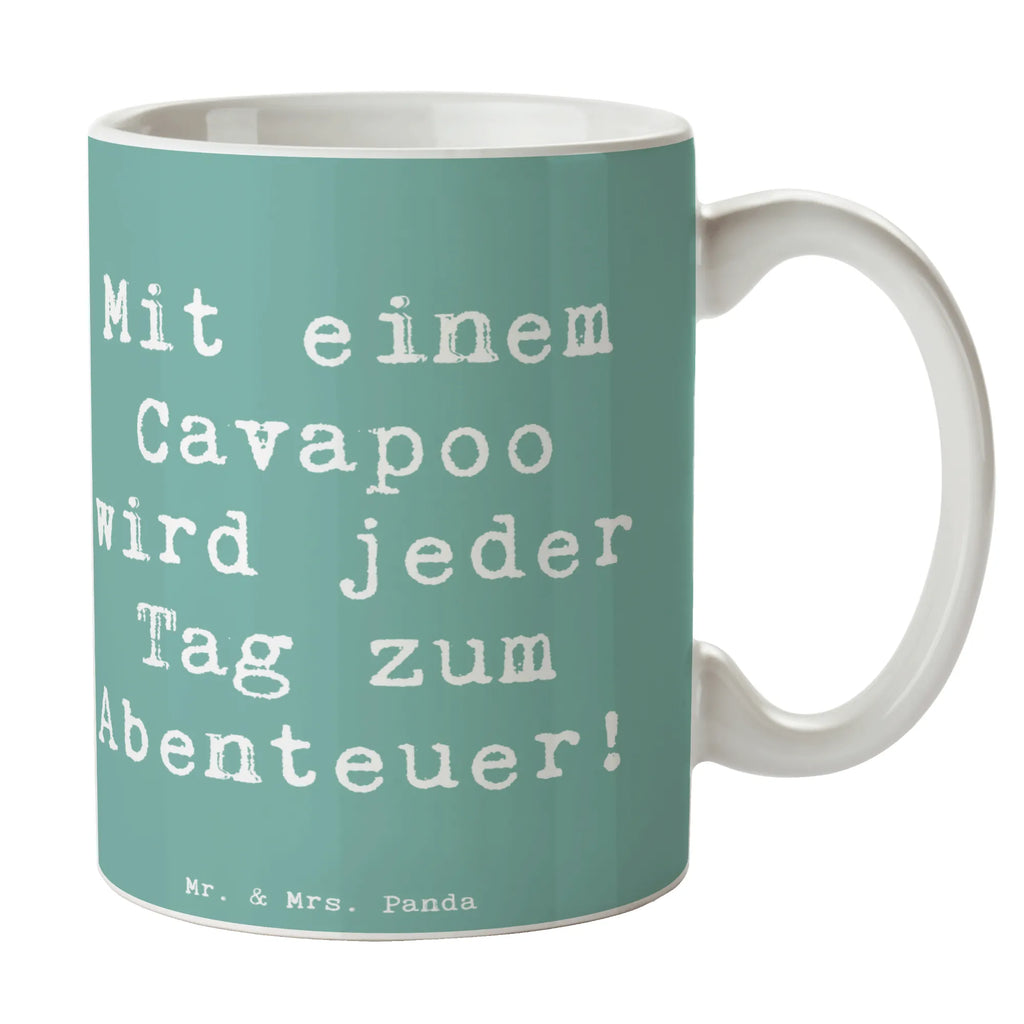 Tasse Spruch Cavapoo Abenteuer Tasse, Kaffeetasse, Teetasse, Becher, Kaffeebecher, Teebecher, Keramiktasse, Porzellantasse, Büro Tasse, Geschenk Tasse, Tasse Sprüche, Tasse Motive, Kaffeetassen, Tasse bedrucken, Designer Tasse, Cappuccino Tassen, Schöne Teetassen, Hund, Hunderasse, Rassehund, Hundebesitzer, Geschenk, Tierfreund, Schenken, Welpe