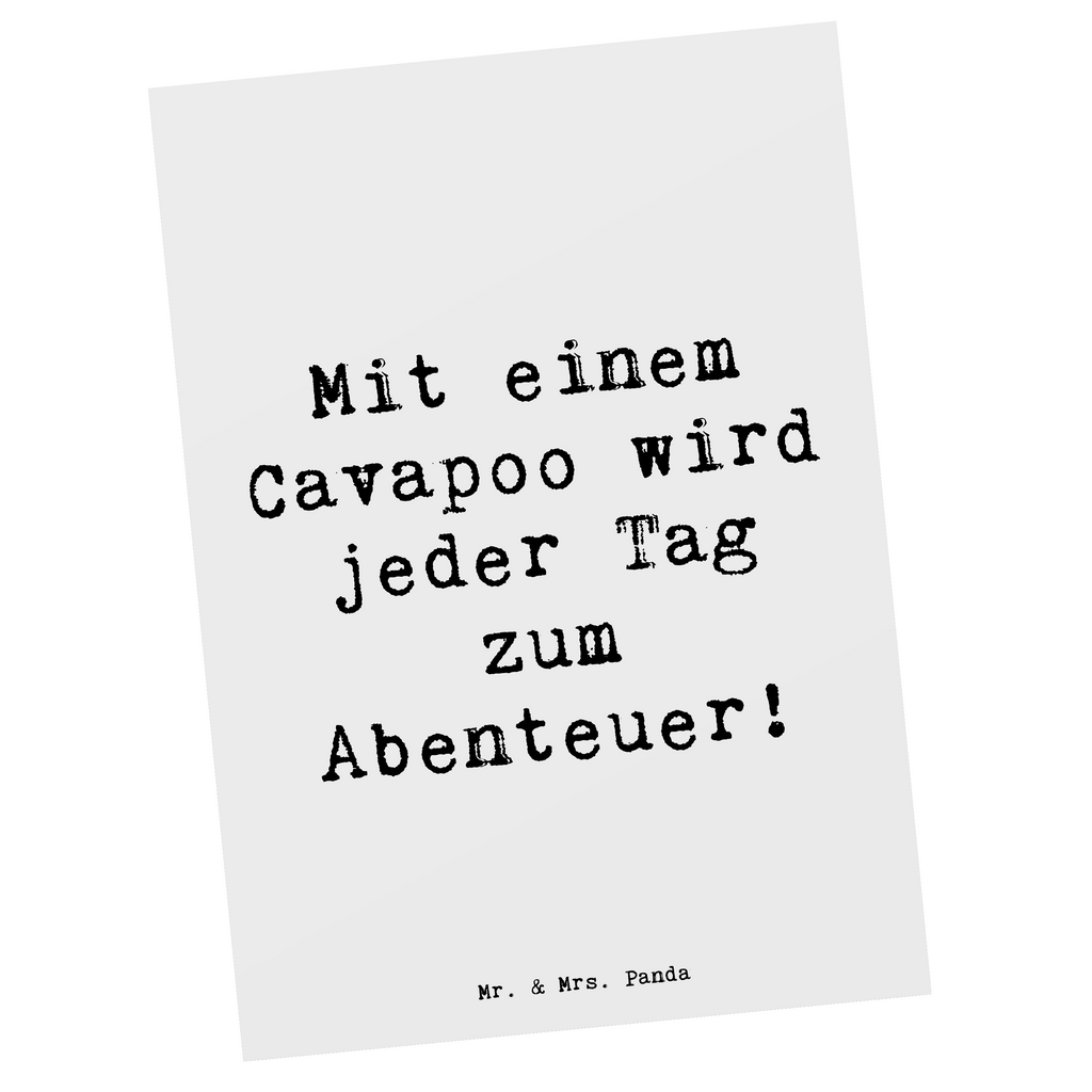 Postkarte Spruch Cavapoo Abenteuer Postkarte, Karte, Geschenkkarte, Grußkarte, Einladung, Ansichtskarte, Geburtstagskarte, Einladungskarte, Dankeskarte, Ansichtskarten, Einladung Geburtstag, Einladungskarten Geburtstag, Hund, Hunderasse, Rassehund, Hundebesitzer, Geschenk, Tierfreund, Schenken, Welpe