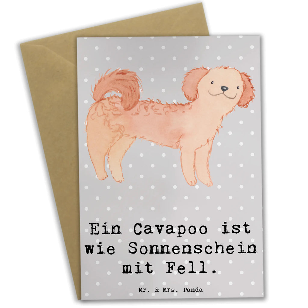 Grußkarte Cavapoo Sonnenschein Grußkarte, Klappkarte, Einladungskarte, Glückwunschkarte, Hochzeitskarte, Geburtstagskarte, Karte, Ansichtskarten, Hund, Hunderasse, Rassehund, Hundebesitzer, Geschenk, Tierfreund, Schenken, Welpe