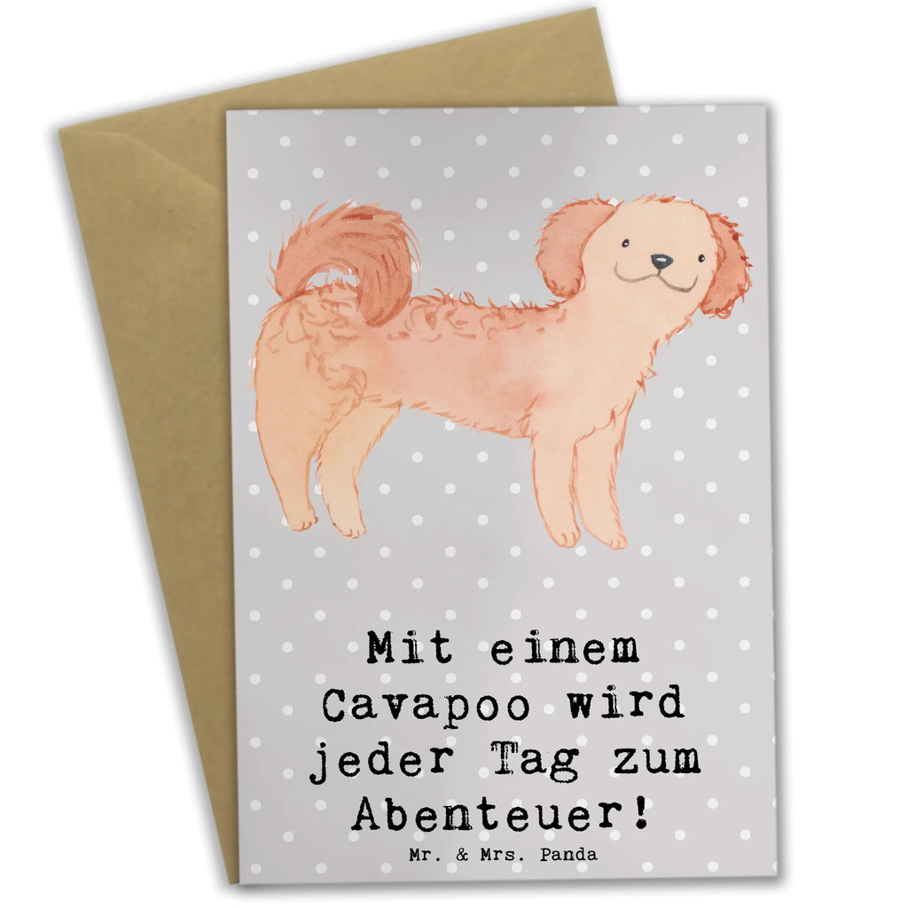 Grußkarte Cavapoo Abenteuer Grußkarte, Klappkarte, Einladungskarte, Glückwunschkarte, Hochzeitskarte, Geburtstagskarte, Karte, Ansichtskarten, Hund, Hunderasse, Rassehund, Hundebesitzer, Geschenk, Tierfreund, Schenken, Welpe