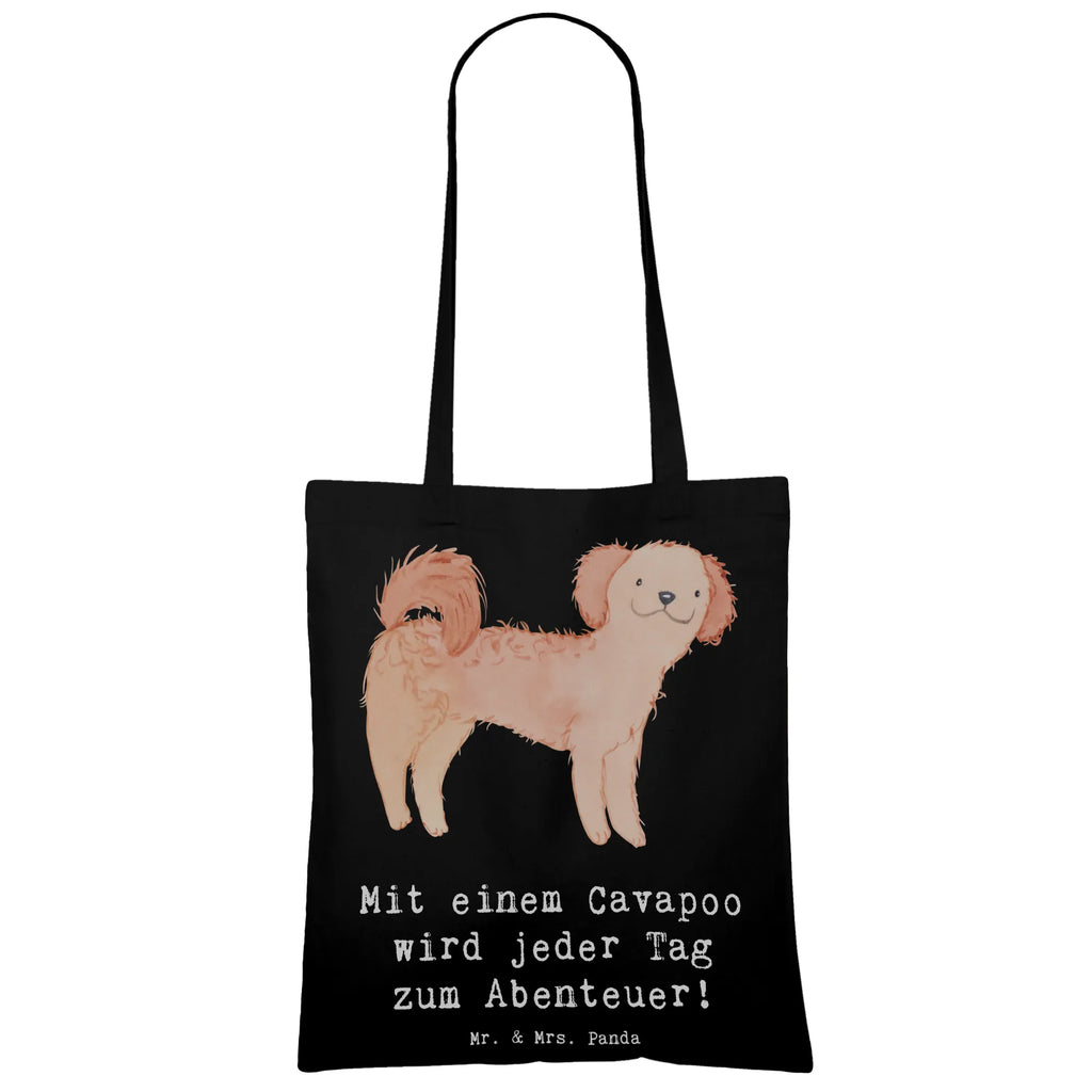 Tragetasche Cavapoo Abenteuer Beuteltasche, Beutel, Einkaufstasche, Jutebeutel, Stoffbeutel, Tasche, Shopper, Umhängetasche, Strandtasche, Schultertasche, Stofftasche, Tragetasche, Badetasche, Jutetasche, Einkaufstüte, Laptoptasche, Hund, Hunderasse, Rassehund, Hundebesitzer, Geschenk, Tierfreund, Schenken, Welpe