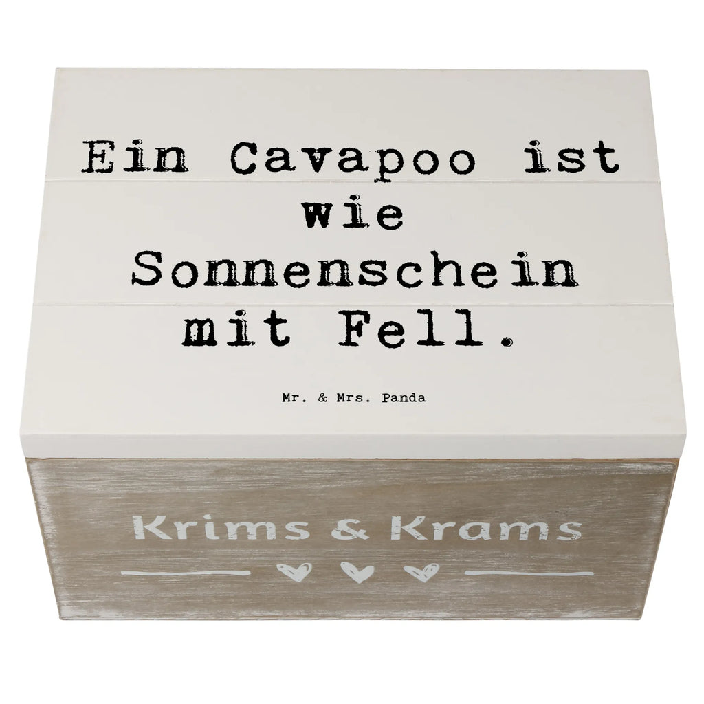 Holzkiste Spruch Cavapoo Sonnenschein Holzkiste, Kiste, Schatzkiste, Truhe, Schatulle, XXL, Erinnerungsbox, Erinnerungskiste, Dekokiste, Aufbewahrungsbox, Geschenkbox, Geschenkdose, Hund, Hunderasse, Rassehund, Hundebesitzer, Geschenk, Tierfreund, Schenken, Welpe